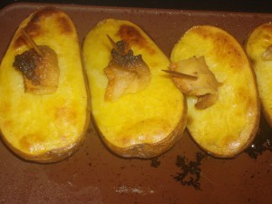 картофель с салом