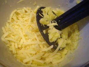 сыр и картошка