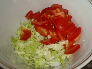 капуста и томаты