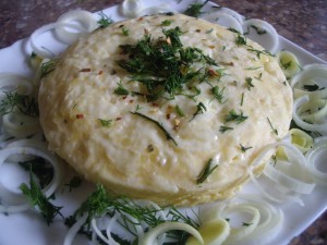 omlet s kartofelem v parovarke