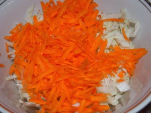 китайская капуста и морковь