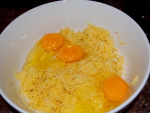 картошка и яйца