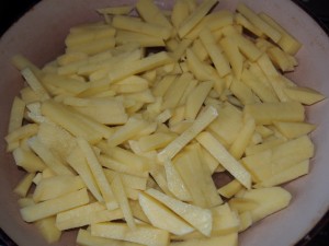 картошка брусочками